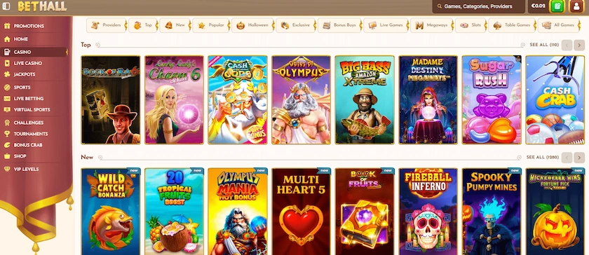 Bethall kazino spÄļu automÄti ā populÄrÄkÄs spÄles online