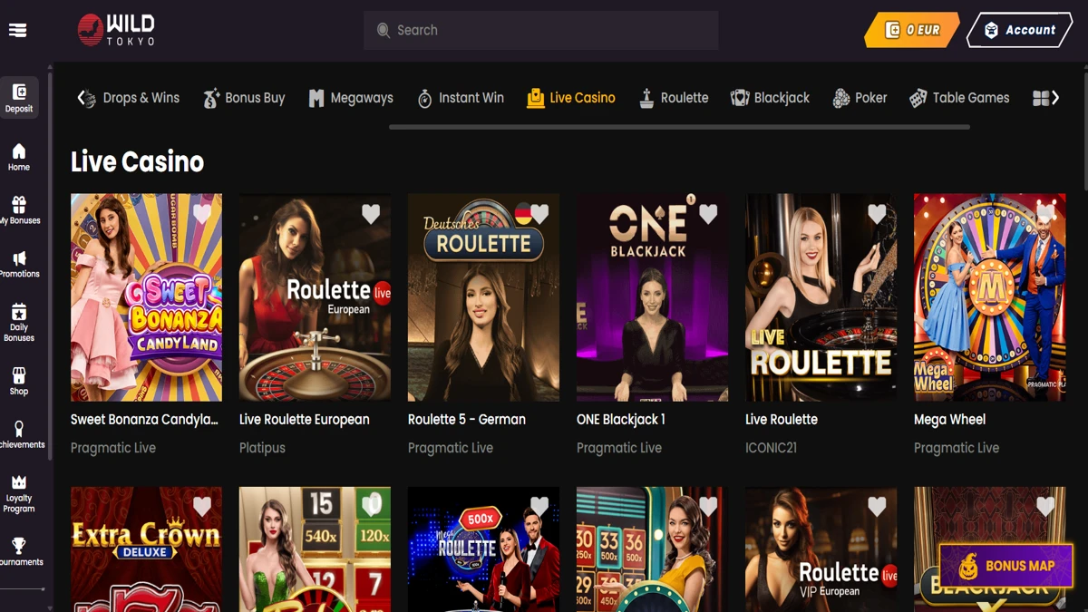 Wild Tokyo Live Kazino