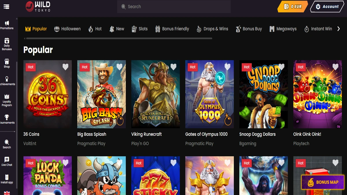 Wild Tokyo spelu automati