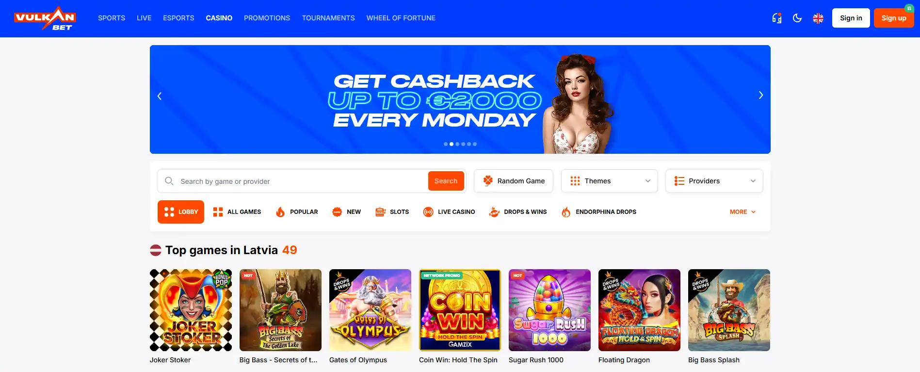 vulkan bet spelu automati